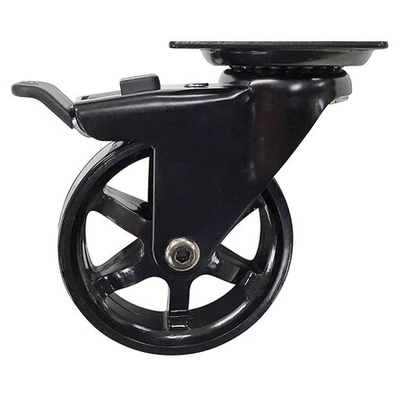 Shepherd Hardware Shepherd Hardware 3 in. D Swivel Aluminum/Polyurethane Caster 100 lb 1 pk 6276